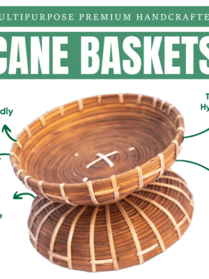 Cane basket handcrafted multipurpose